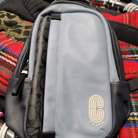 Coach crossbody bag blue NEW - Picture 1 of 3